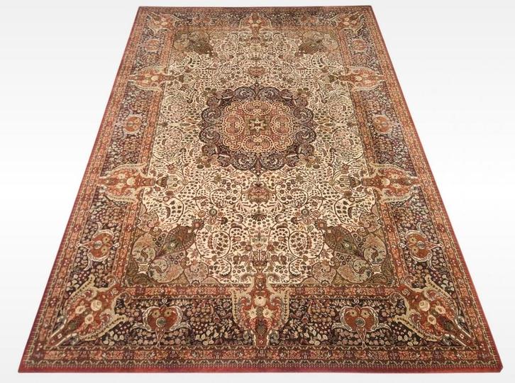 Vintage Louis de poortere Khorsabad vloerkleed 250x353cm, Huis en Inrichting, Stoffering | Tapijten en Kleden, Gebruikt, 200 cm of meer