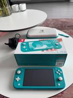 Nintendo Switch lite, Ophalen, Turquoise, Zo goed als nieuw, Met beschermhoes of tas