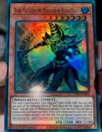 Yu-Gi-Oh! Dark Magician the Magician of Black Magic INFO 1st, Ophalen of Verzenden, Zo goed als nieuw, Losse kaart, Foil