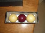 2 doosjes biljartballen, Ophalen, Zo goed als nieuw, Keu of Ballen