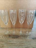 Moët & Chandon Champagneglazen - Set van 4, Antiek en Kunst, Antiek | Glas en Kristal, Ophalen of Verzenden