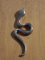 Zilveren slang -- afmeting 6 cm, Verzenden, Nieuw, Zilver, Dier