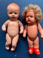 🌿 Pop,” 2  SCHATTIGE KLEINE ANTIEK POPJES”PEUTERTJES”🌿, Antiek en Kunst, Antiek | Speelgoed, Verzenden