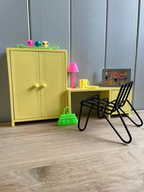 Vintage Ikea meubeltjes met accessoires Barbie, Kinderen en Baby's, Speelgoed | Poppen, Gebruikt, Barbie, Ophalen of Verzenden