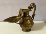 Antieke bronzen Nepalese olielamp, Verzenden, Brons