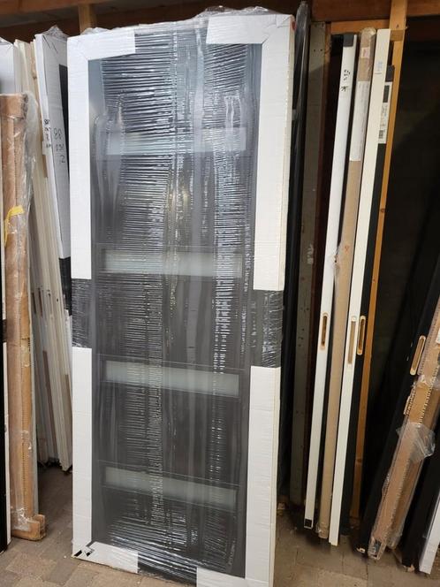 93x231,5cm binnendeur opdek L incl mat glas GR1, Doe-het-zelf en Verbouw, Deuren en Horren, Nieuw, Binnendeur, 215 cm of meer
