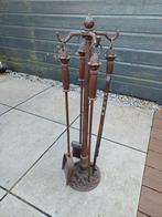 Haardstel - Compleet met standaard, Ophalen, Gebruikt, Vrijstaande haard, Houthaard