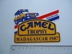 sticker oud Camel trophy 1987 rally race landrover retro ---, Ophalen of Verzenden, Zo goed als nieuw, Bedrijf of Vereniging
