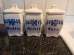 Delfts Blauw Voorraadpotten Set - Koffie, Suiker, Thee, Antiek en Kunst, Ophalen of Verzenden