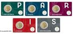 Frankrijk 5 X 2 Euro in coincard Olympische Spelen, Ophalen of Verzenden, Frankrijk, 2 euro, Setje