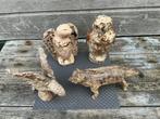 Set 4 keramiek (tuin) beelden - samen voor €40, Ophalen of Verzenden, Zo goed als nieuw, Overige materialen, Dierenbeeld
