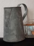 Zinken (water)kan ,landelijk ,stoer brocante zink, Antiek en Kunst, Curiosa en Brocante, Ophalen of Verzenden
