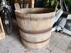 Kuip hout groot rond weikuip plantenbak bloembak, Ophalen, Gebruikt, Rond, 60 tot 100 cm