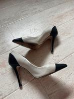 Zara Bicolour Leren Hakken - Maat 36, Pumps, Zwart, Ophalen of Verzenden, Zo goed als nieuw