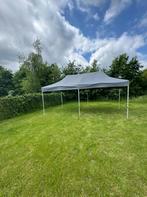 Professionele Easy-Up Partytent 3x6m aluminium grijs.