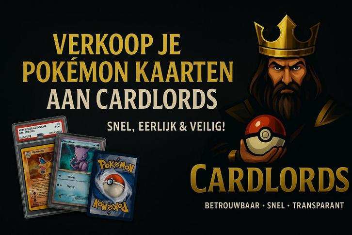 Pokémon kaarten verkopen? CardLords koopt ze in!, Hobby en Vrije tijd, Verzamelkaartspellen | Pokémon, Zo goed als nieuw, Losse kaart