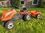 Smoby Tractor Farmer XL trekker met kar, Ophalen, Zo goed als nieuw, Trapvoertuig