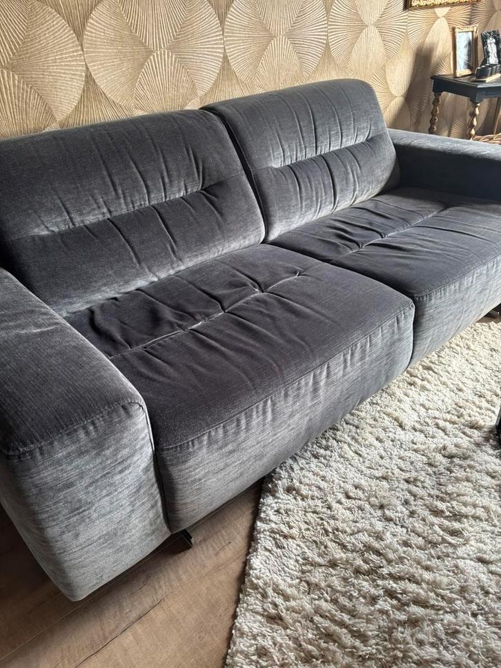 2 x2 1/2 zits Chateau d’ax Grijs gemêleerd, Huis en Inrichting, Banken | Bankstellen, Gebruikt, Rechte bank, Vierpersoons of meer