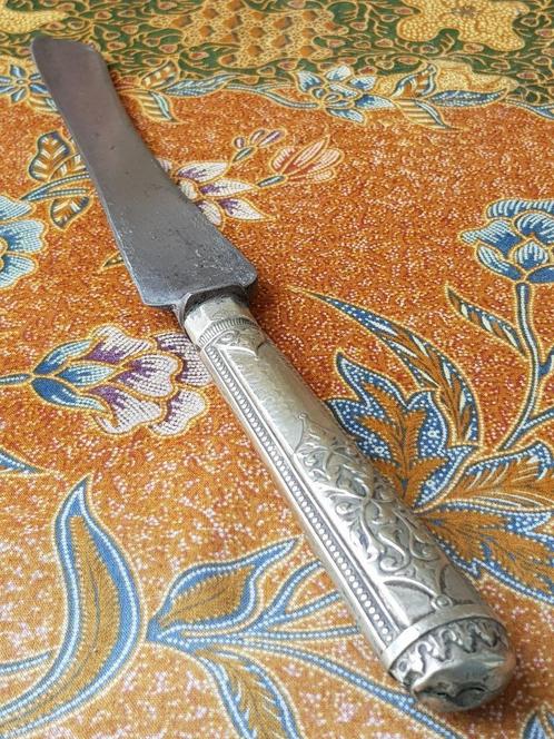 Mooi origineel antiek vleesmes uit Engeland 32,8 cm. 1900., Antiek en Kunst, Antiek | Bestek, Ophalen of Verzenden