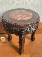 Antiek Chinese jardinière gesculpteerd hardhout tafeltje, Ophalen of Verzenden