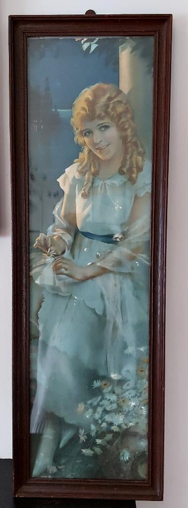 Oude filmposter Mary Pickford ingelijst, Verzamelen, Posters, Met lijst, Ophalen of Verzenden, A1 t/m A3, Film en Tv