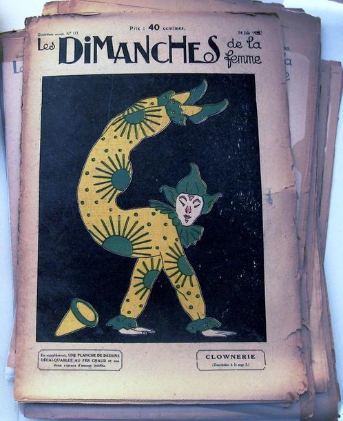 Les Dimanches de la Femme. 1922-25 Art Deco 68 stuks, Antiek en Kunst, Antiek | Boeken en Bijbels, Ophalen of Verzenden