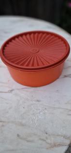 Vintage Tupperware oranje koektrommel, Huis en Inrichting, Keuken | Tupperware, Ophalen of Verzenden, Zo goed als nieuw, Oranje