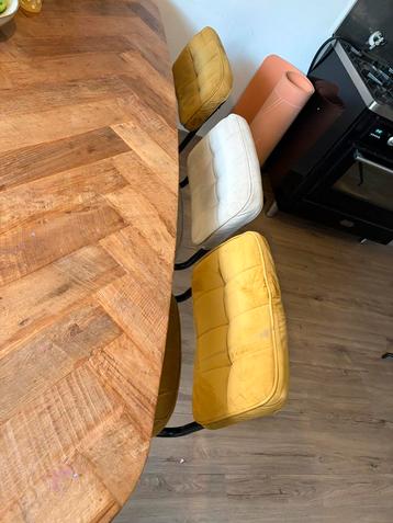 Velvet eetkamer stoelen 3st beschikbaar voor biedingen