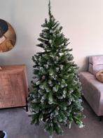 Kunstkerstboom "frosted"  met sneeuwpunten en dennenappels, Ophalen, Zo goed als nieuw