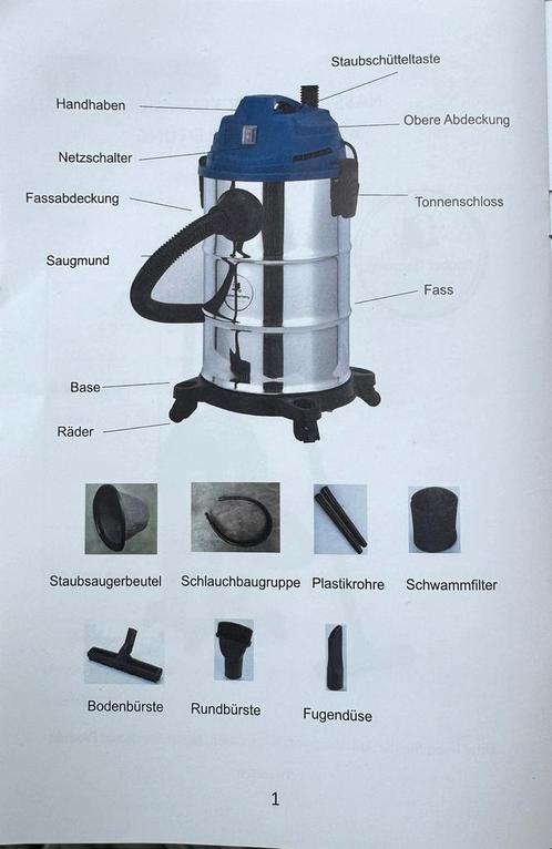 Sauber stofzuiger SB-30L, Doe-het-zelf en Verbouw, Reinigingsmachines, Nieuw, Overige typen, Ophalen of Verzenden