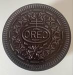 Rond blik van OREO. Doorsn. 18 cm., Verzamelen, Blikken, Ophalen of Verzenden, Gebruikt, Koek(jes), Overige merken