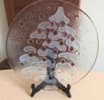 Serveerschaal Kerstboom, glas, ø33 cm, Gebruikt, Ophalen of Verzenden, Overige stijlen, Glas