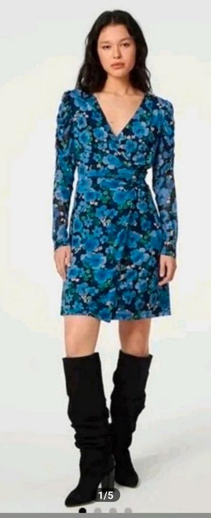 Fabienne Chapot Flake jurk maat L *nieuw *, Kleding | Dames, Jurken, Nieuw, Maat 42/44 (L), Blauw, Ophalen of Verzenden