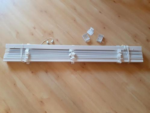 Wit houten jaloezie  120 breed, Huis en Inrichting, Stoffering | Gordijnen en Lamellen, Zo goed als nieuw, 100 tot 150 cm, Wit