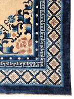 Handgeknoopt Oriental wol Ten Zien carpet China blue 214x305, Gebruikt, 200 cm of meer, Crème, Ophalen of Verzenden