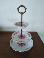 Etagere, 3 laags, wit / rood, vintage, Huis en Inrichting, Woonaccessoires | Etagères, Ophalen of Verzenden, Zo goed als nieuw