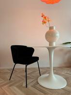 BePureHome zwarte fluwelen stoel, Huis en Inrichting, Stoelen, Ophalen, Zwart, Zo goed als nieuw, Metaal