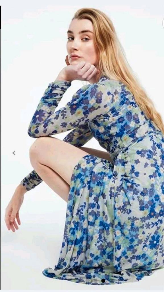 Fabienne Chapot Natalie jurk maat L *nieuw *, Kleding | Dames, Jurken, Nieuw, Maat 42/44 (L), Blauw, Onder de knie, Ophalen of Verzenden