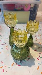 Waxinelichthouders tulp geel, Ophalen, Nieuw, Overige materialen, Minder dan 25 cm