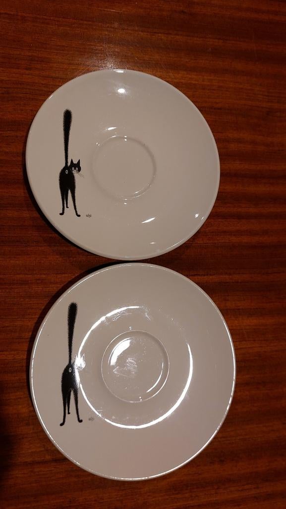 Albert Dubout-schotels 'Le troisième oeil', Antiek en Kunst, Antiek | Servies los, Ophalen of Verzenden