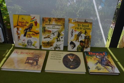 6 vintage prentenboeken van Rien Poortvliet: Jachttekeningen, Boeken, Prentenboeken en Plaatjesalbums, Gelezen, Prentenboek, Ophalen of Verzenden
