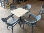 Horeca Meubilair Tafels & Stoelen terras graniet look zgan, Ophalen, Gebruikt