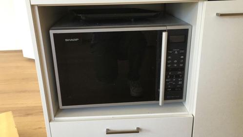 Combimagnetron Sharp R-961 INW, Witgoed en Apparatuur, Magnetrons, Gebruikt, Vrijstaand, Combimagnetron, 45 tot 60 cm, Crisp, Grill