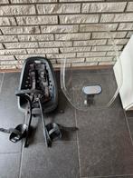 Mooi Yepp mini black kinderzitje met windscherm, Ophalen, Voetsteuntjes, Yepp, Voorzitje