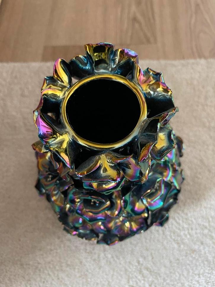 Des Pots Vaas - Kleurrijk en Uniek!, Huis en Inrichting, Woonaccessoires | Vazen, Gebruikt, Overige kleuren, Minder dan 50 cm