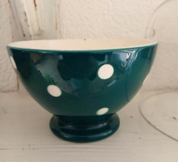 oude spoelkom BFK groen met stippen beschikbaar voor biedingen