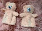 Robijn beertjes, handpop / twee stuks / 20 cm, Verzenden, Zo goed als nieuw, Stoffen beer, Overige merken