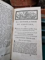 Antiek boek perkament 1813 consolation du chrétien Miekje's, Ophalen of Verzenden