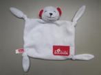 Bonbébé wit zacht pluche knuffeldoek met 4 koopjes en beer, Kinderen en Baby's, Speelgoed | Knuffels en Pluche, Ophalen of Verzenden