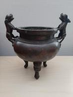 Chinese Wierookbrander met draken - Antiek, Antiek en Kunst, Ophalen of Verzenden, Brons
